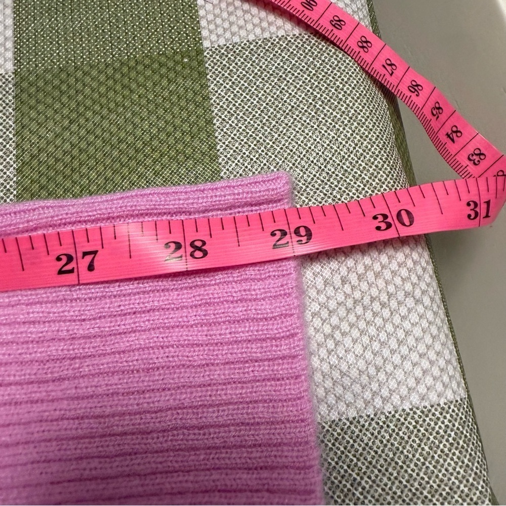 NEW Kinross 100% Cashmere Sweater- Pink Easy Crew Pullover Oversized- M - Picture 8 of 12